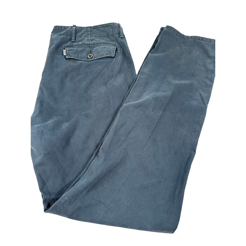Levis Chino Pants Men 34x32 Blue Straight Leg 100% Cotton White Tab Classic